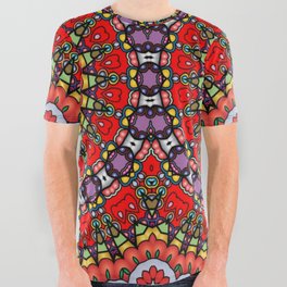 Fractoberry Fractal Pattern 000092 All Over Graphic Tee
