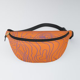 Typographic map Fanny Pack
