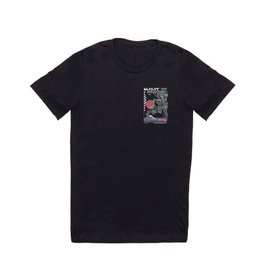 BLKLYT/28 - MOUNTAIN MOON T Shirt | Graphicdesign, Retro, Computer, Japanese, Pixel, Blacklight, Retrofuturistic, Cyber, Mountain, 16Bit 
