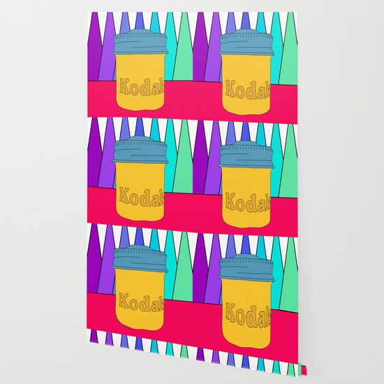 Vintage Kodak Film Canister Wallpaper By Oranacreative Society6