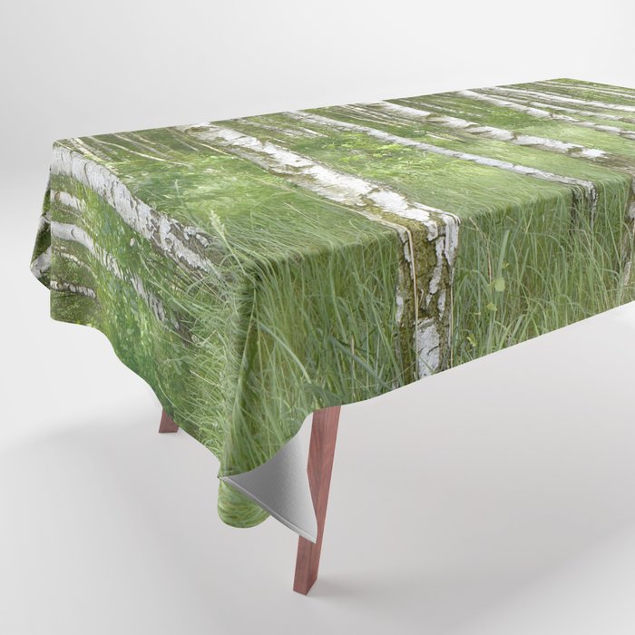 Birch Forest 66 Tablecloth