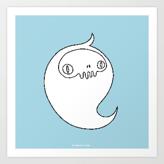 Ghost ( HQ pixel ) Art Print