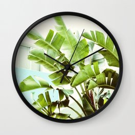 Banana Palms Wall Clock