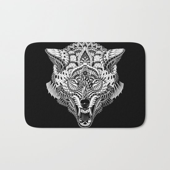 Wolf Head Bath Mat