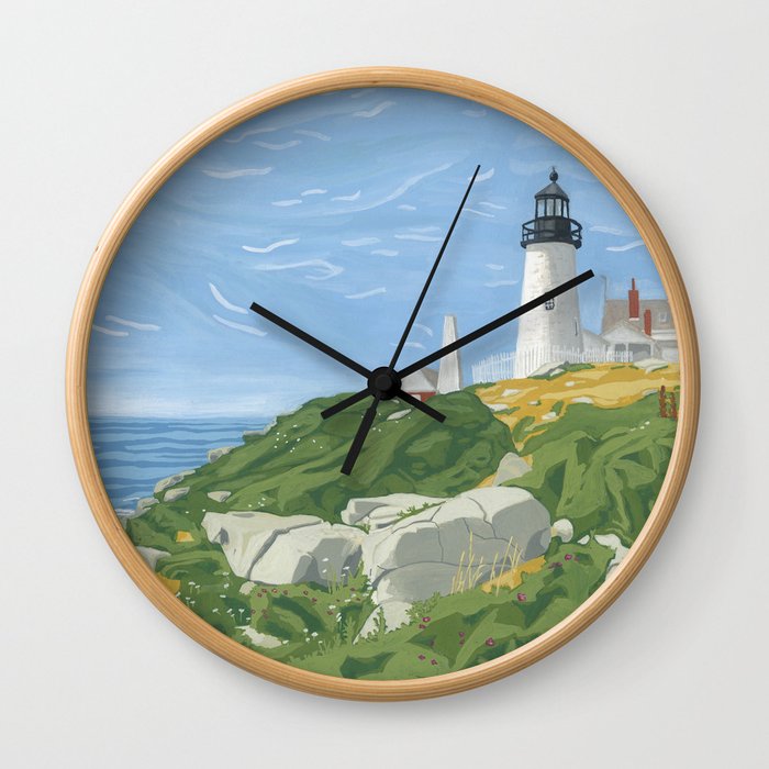 Pemaquid Lighthouse Wall Clock