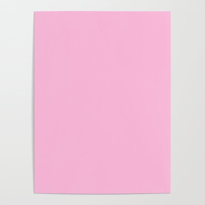 Monochrome Pink 255-187-221 Poster