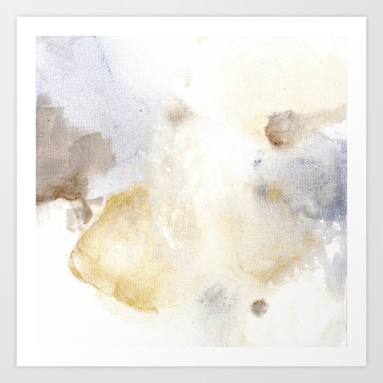 Bloom No. 3 Abstract watercolor floral Art Print