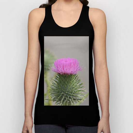 Thistle Bloom Unisex Tank Top