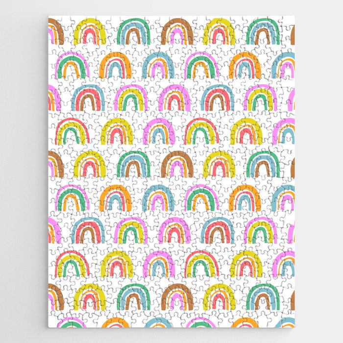 Bold Rainbow Pattern Jigsaw Puzzle