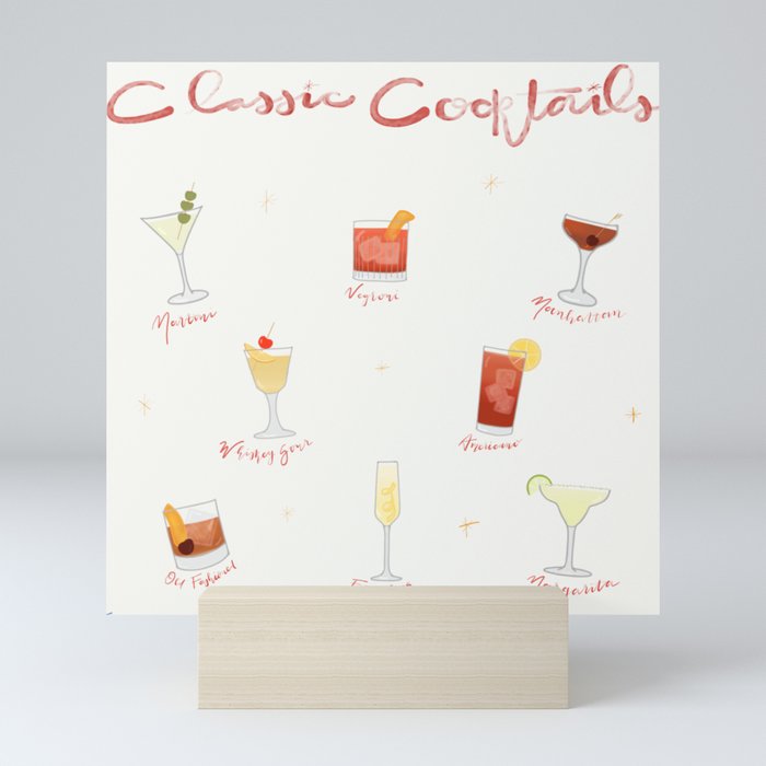 Cocktails Mini Art Print