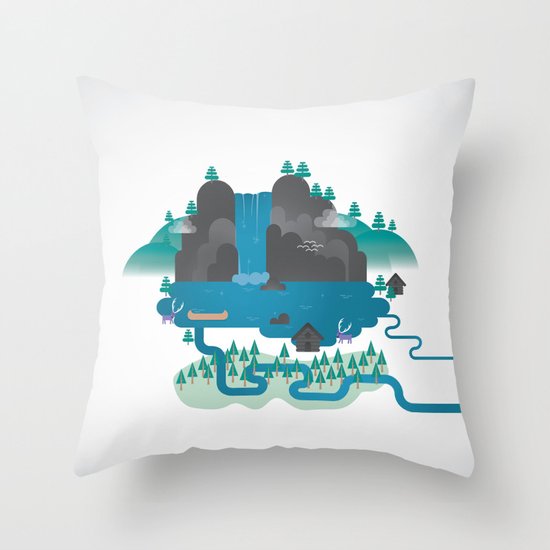 Emerald Lake Throw Pillow