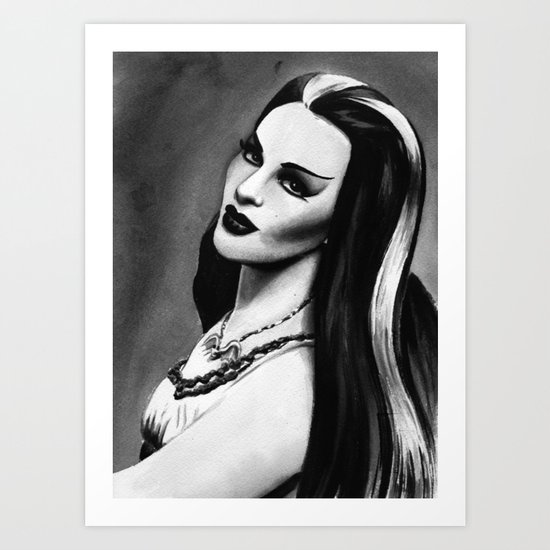 lily munster Art Print