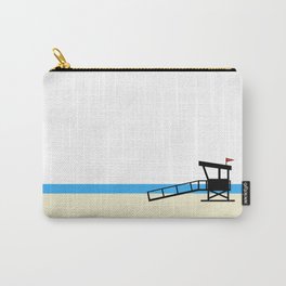 Beachy Lifeguard Tower Art - The Good Life Carry-All Pouch