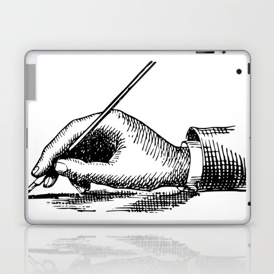 Writing Hand Laptop & iPad Skin