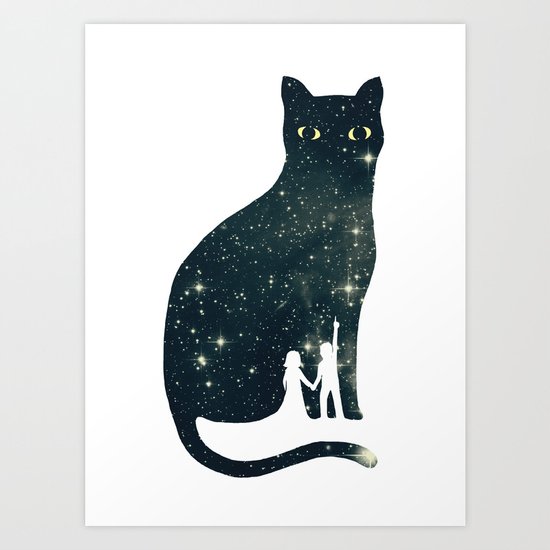 4 Moons Art Print