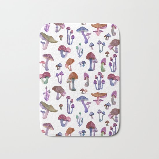 mushrooms everywhere Bath Mat