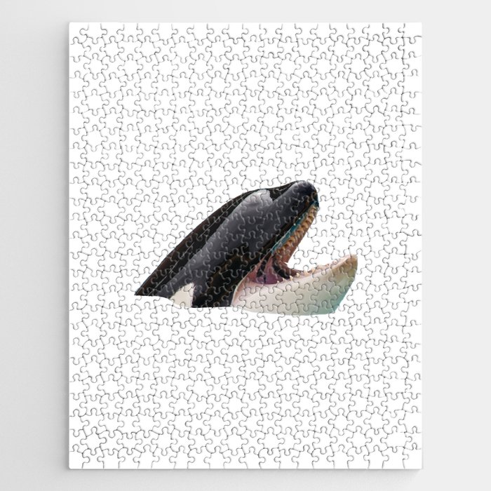 Orca Head Poking Out Of Water Jigsaw Puzzle