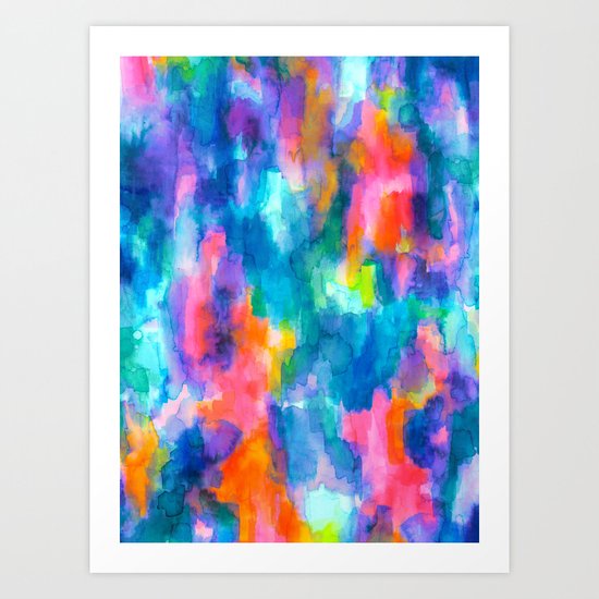 Paradise (Blue) Art Print