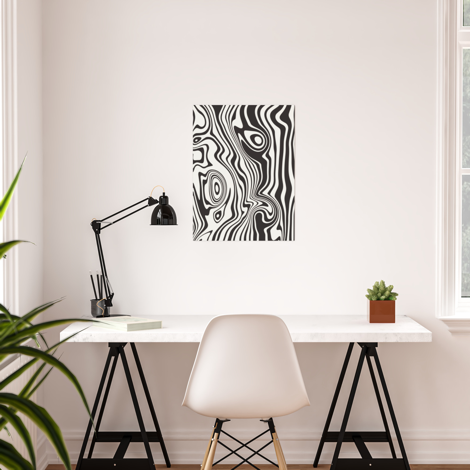 Abstract Print Abstract Line Print Black And White Print Abstract