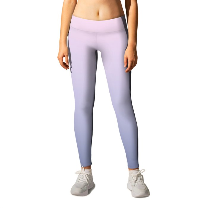 Ombre Millennial Pink Lilac Blue Gradient Pattern Leggings