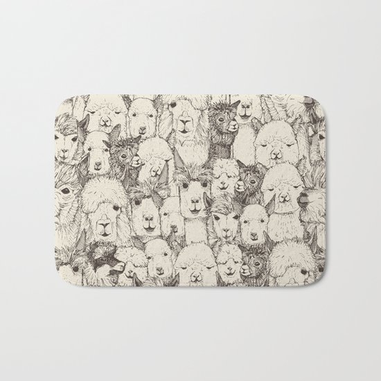 just alpacas natural Bath Mat