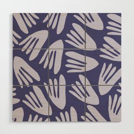 Big Cutouts Papier Découpé Abstract Pattern in Purple Periwinkle and Lavender Wood Wall Art