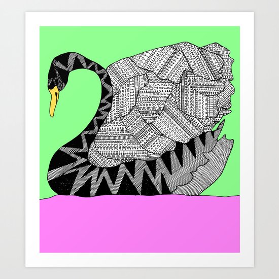 Another Swan Art Print