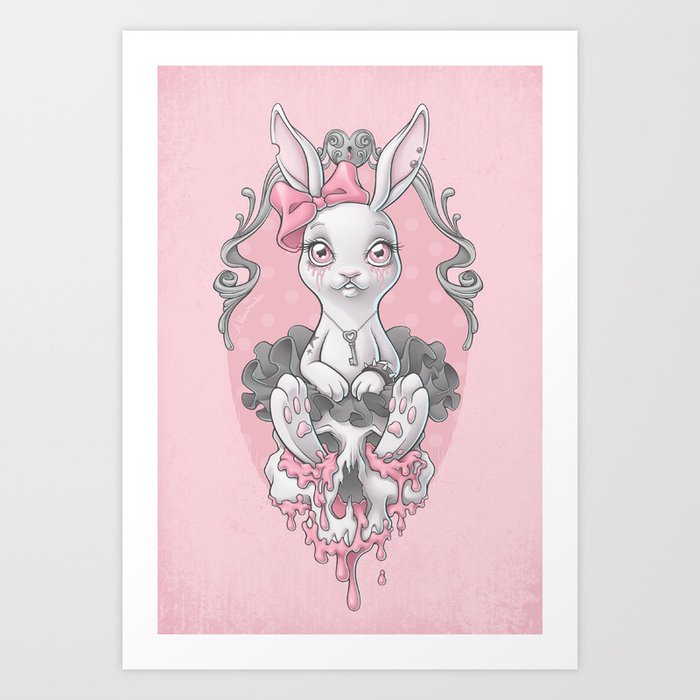 Princess Bunny Art Print
