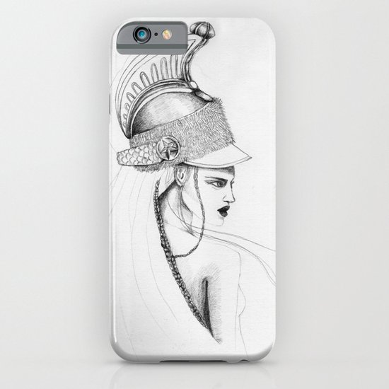 Girl & Helmet iPhone & iPod Case