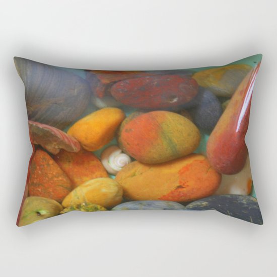 Colorful stones Rectangular Pillow