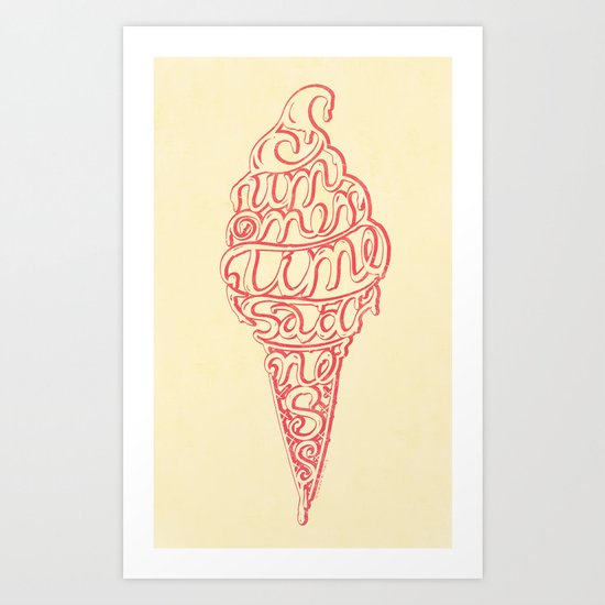 Summertime Sadness Art Print