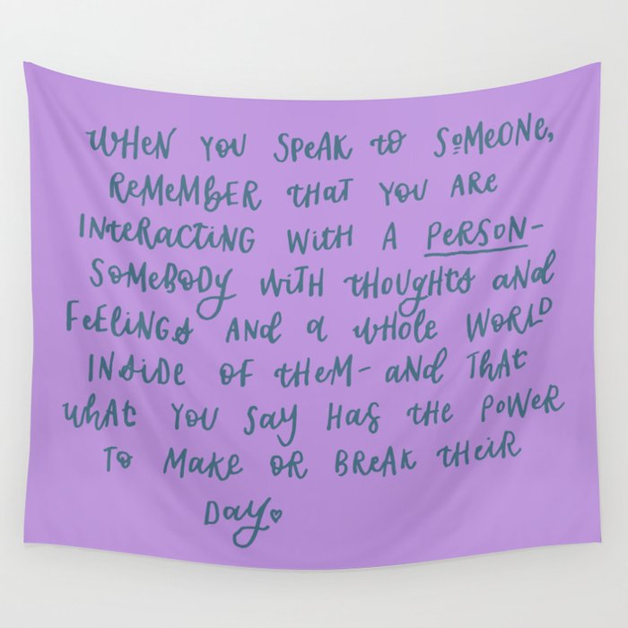 Be Kind Wall Tapestry
