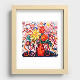 Matisse Inspired Octopus Vase Recessed Framed Print