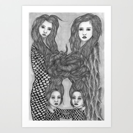 Us and Them Art Print