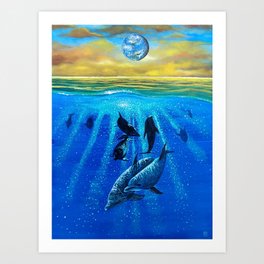 Earth Consciousness Number 7 Art Print