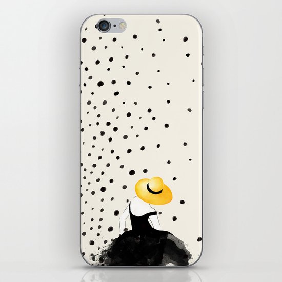 Polka Rain II iPhone & iPod Skin