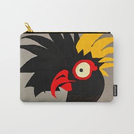 Black and Yellow Rooster - Pop Art Carry-All Pouch