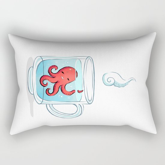 Octopus Tea Rectangular Pillow