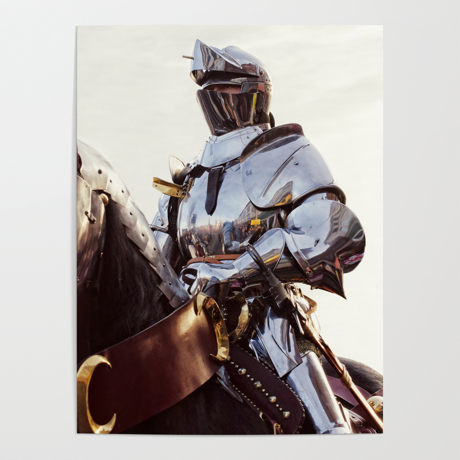 Knight In Shining Armour Poster By Linseywilliams Society6