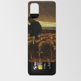 After the Storm, Shepherd with a Flock of Sheep, 1884 by Vincent van Gogh Android Card Case