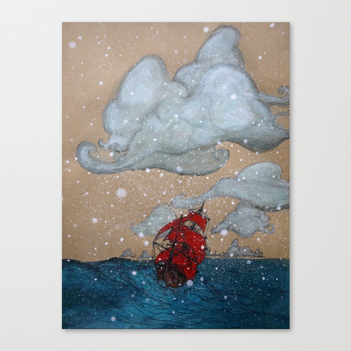 Icy Gales Canvas Print