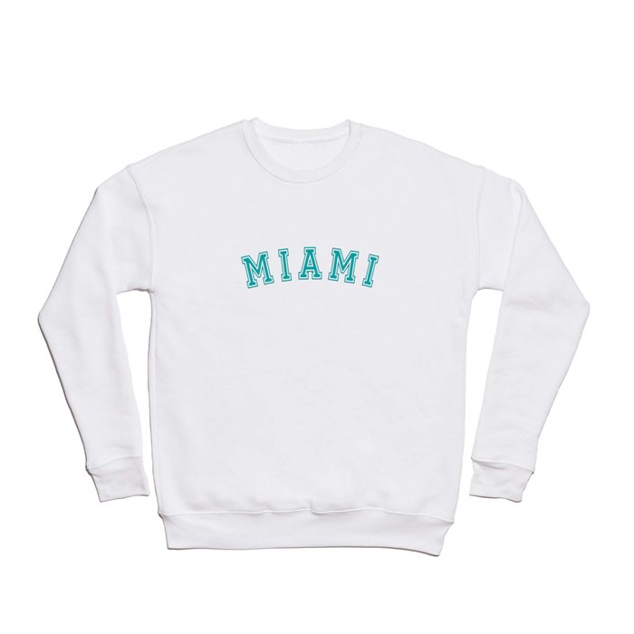 Miami - Teal Crewneck Sweatshirt