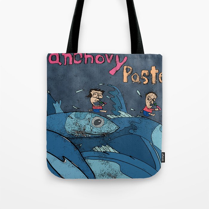 Running with the Anchovies! (Anchovy Paste) Tote Bag