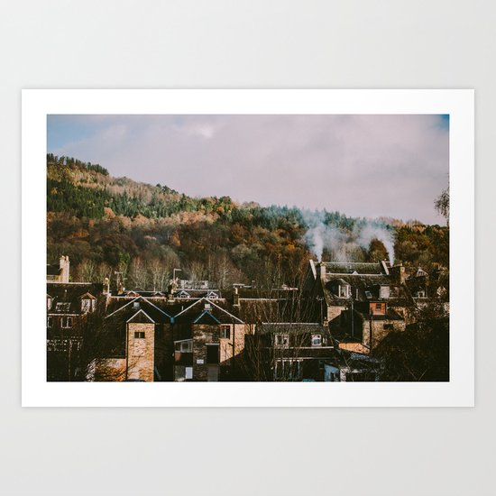 Scottish Rooftops Art Print