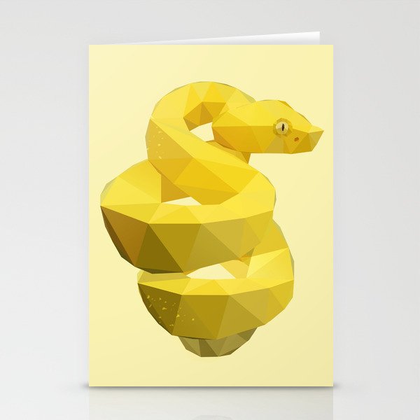 Viper Snake. Stationery Cards