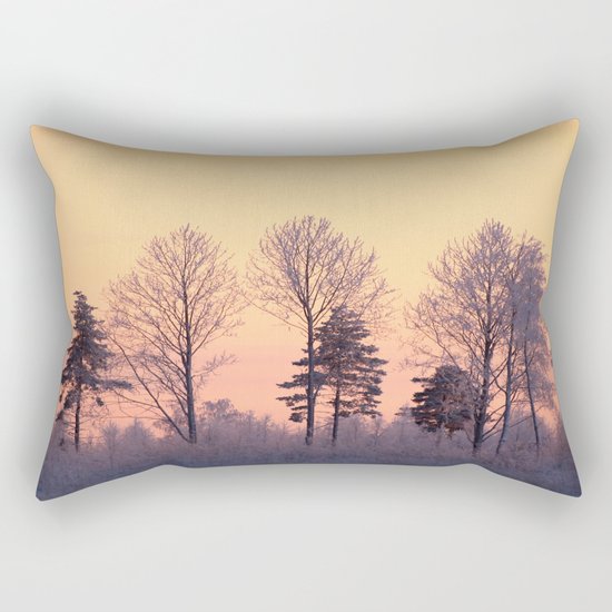 Winter Trees Rectangular Pillow