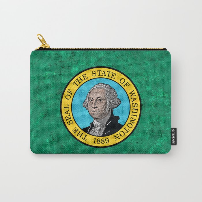 Flag of Washington State Flags US Banner Standard Colors Carry-All Pouch