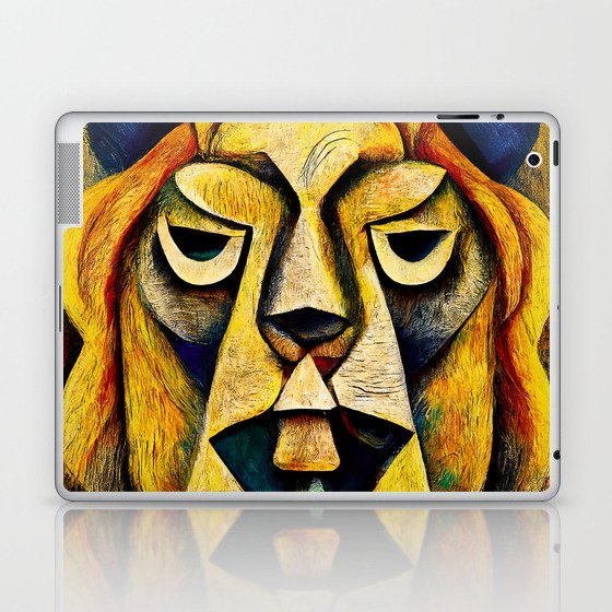 Abstract Lion Head Laptop & iPad Skin