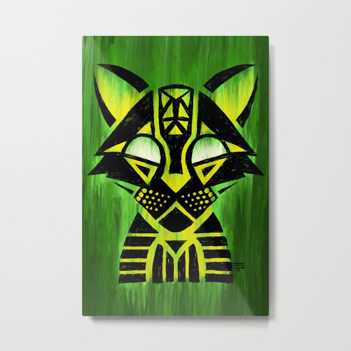 Demon Ocelot Metal Print