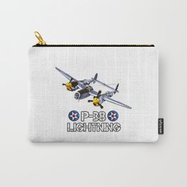 World War 2 American P-38 Lightning Fighter Carry-All Pouch
